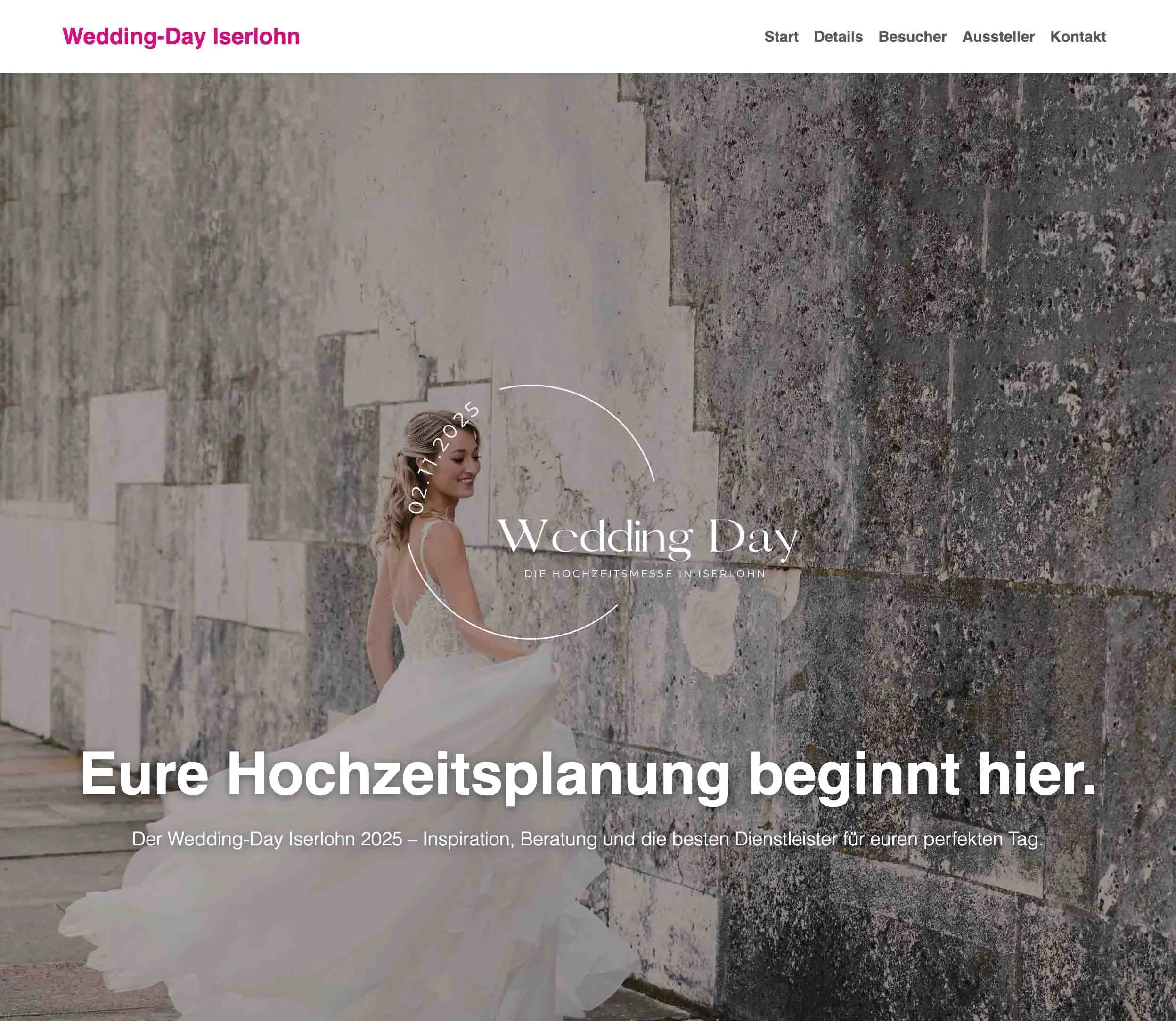 Webseite von Wedding-Day Iserlohn