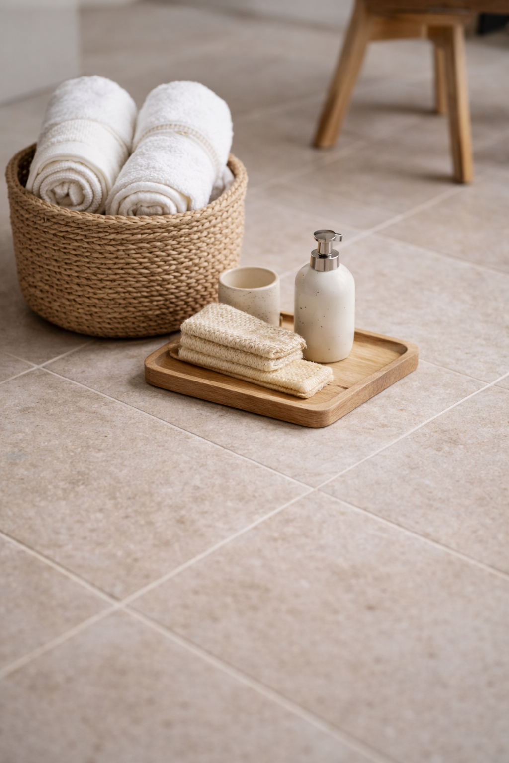 Referenzprojekt Beige Travertin